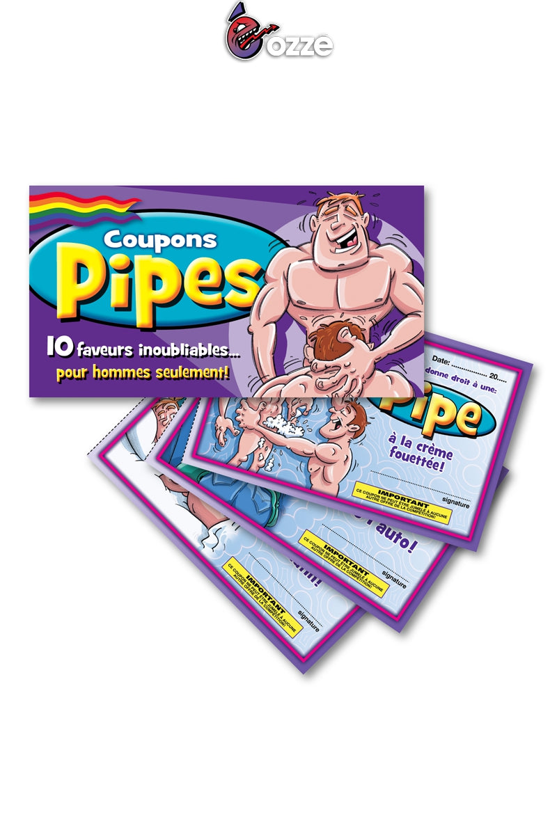 Coupons pipes spécial gay