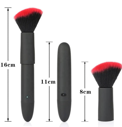 Make up brush vibrator